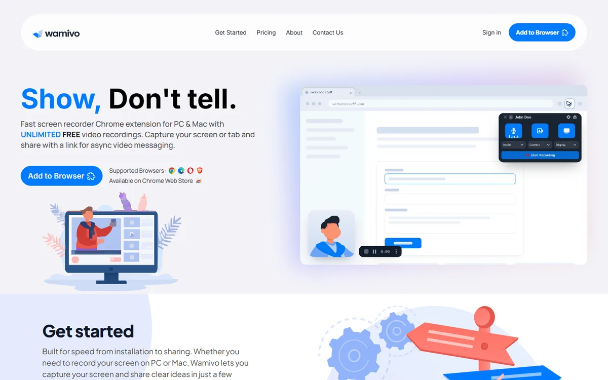 Wamivo home page